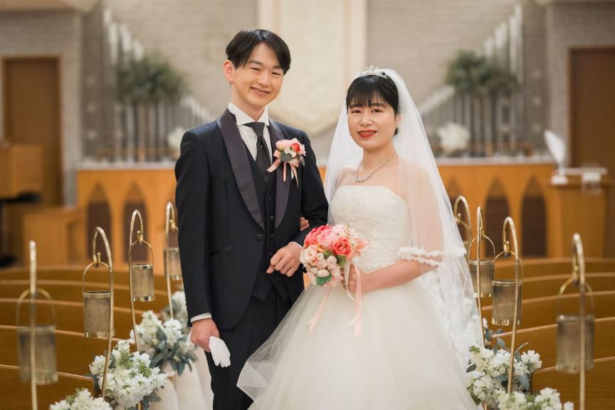 大切なご家族に見守られて迎えた、お二人にとってかけがえのない結婚式♡